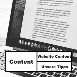 Webseite Content